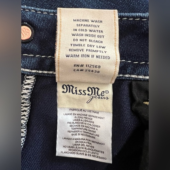 Miss Me Embellished Mid Rise Boot Jeans 30/33💎 - Picture 8 of 16